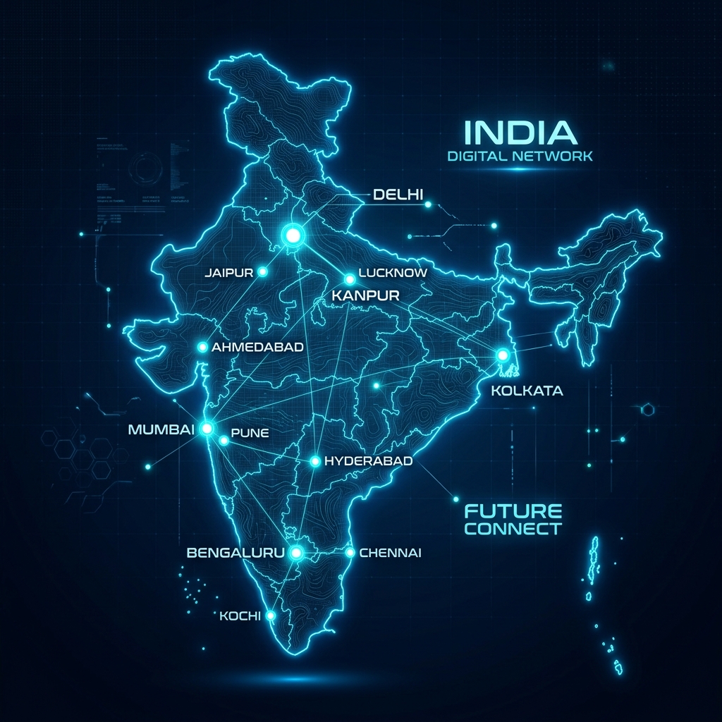 Map of India - Regional Locations